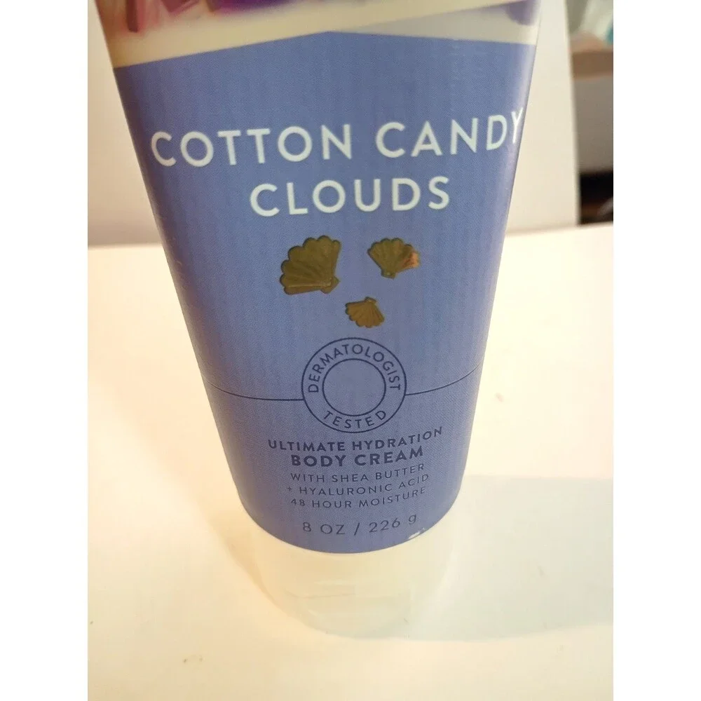 Bath & Body Works COTTON CANDY CLOUDS 8oz Body Cream ULTIMATE HYDRATION NEW